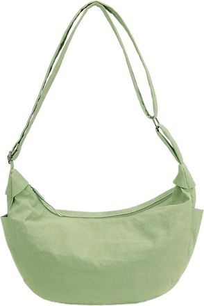 Generic Casual Nylon Dumpling Aped Crossbody Bag Lightweight Single Oulder, Compatible For Women Simple Design Small Cloth(R)