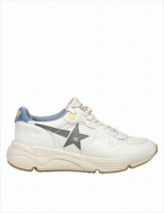 Golden Goose Low-Top Leather Sneakers With Vintage Accents