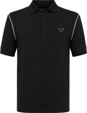 Philipp Plein Polo Shirt Ss - Heren - Polos - Zwart - L - Katoen - Tops