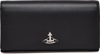 Vivienne Westwood Black Leather Chain Wallet