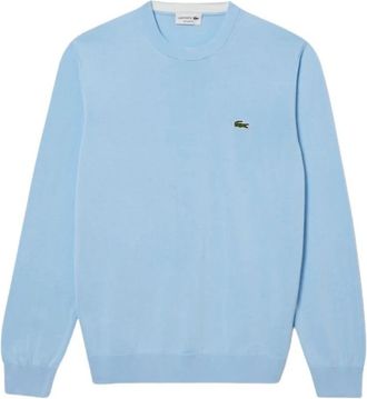 Lacoste Maglione Con Logo - Heren - Ronde hals truien - Blauw - S - Truien & Vesten