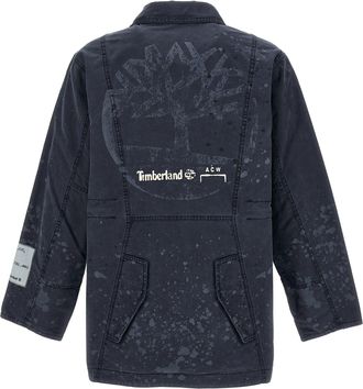 A-Cold-Wall* Mens Blue Cotton Full-Length Jacket Clothing