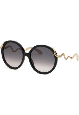 Roberto Cavalli Womens SRC004M590700 SRC004M 59 0700 Sunglasses - Black - One Size