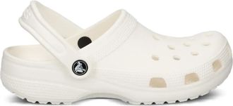 Crocs Klompen met hielbandje en geperforeerde details - Wit