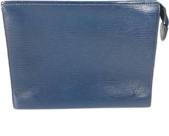 Louis Vuitton Epi Navy Epi Leather Pouch (Pre-Owned)