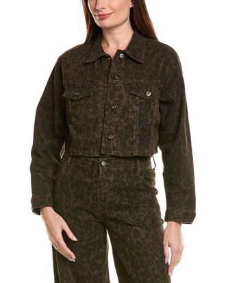 Vintage Havana Stretch Denim Crop Jacket