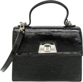 Louis Vuitton Tweedehands leren Louis Vuitton tassen - Dames - Vintage Handtas - Zwart - ONE Size - Vintage