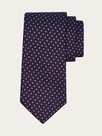 Ferragamo Uomo Cravatta jacquard - Infinite Inspirations Blu