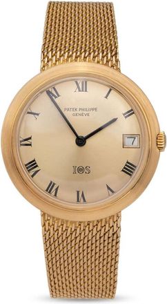 Patek Philippe Pre-owned Patek Philippe Calatrava Ios Million Dollar Gold-tone Dial Ladies Watch 3565