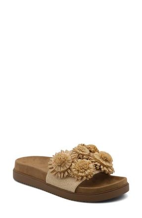 Charles by Charles David Palms Platform Slide Sandal in Natural at Nordstrom, Size 7.5