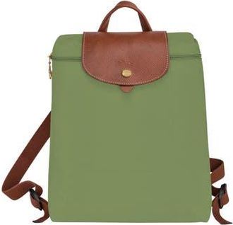 Longchamp Le Pliage Nylon Canvas Backpack in Lichen at Nordstrom Rack