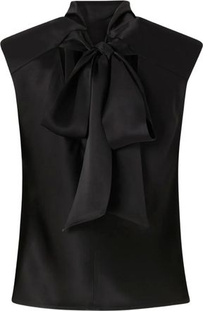 Pinko draped-detail sleeveless blouse - Black