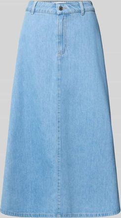 Comma Maxirock in Denim-Optik mit Lyocell-Anteil in Blau, Gr&ouml;&szlig;e 34