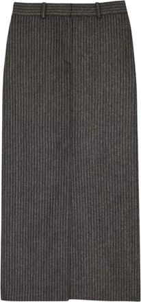 BA&SH Rokken, Dames, Grijs, L, Wol, Abiss Rok