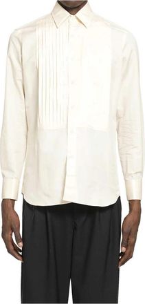 Lardini Camicia Soir&eacute;e - Heren - Casual Overhemden - Beige - M - Katoen - Overhemden