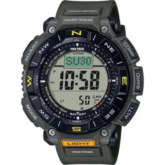 Casio Protrek Mens Green Watch PRG-340-3ER - One Size