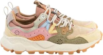 Flower Mountain Sneakers, female, Beige, Size: 10 US Beige Sneakers for Outdoor Adventures