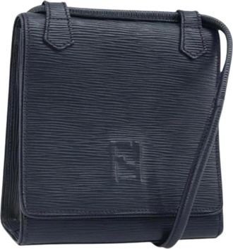 Fendi Pre-owned Cross Body Bags, female, Black, Size: ONE SIZE Pre-owned Vintage Shoulder Bag