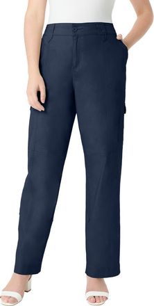 Roaman's Plus Size Convertible Cargo Pants in Navy at Nordstrom, Size 16Short