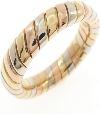 Bulgari Tubogas Yellow Gold (18K) Pink Gold (18K) White Gold (18K) Band Ring (Pre-Owned)