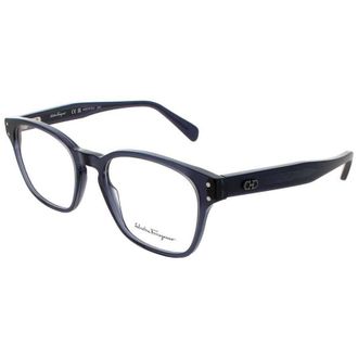 Ferragamo Mens Transparent Rectangular Eyeglass Frames Sf2925
