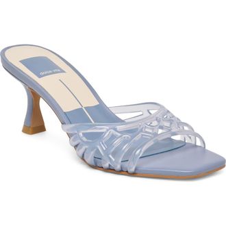 Dolce Vita Galae Slide Sandal in Dusty Blue Jelly at Nordstrom, Size 7.5