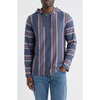 Faherty Legend Stripe Organic Cotton Blend Hoodie in Vintage Serape at Nordstrom Rack, Size Xx-Large