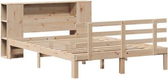 vidaXL Bookcase Bed without Mattress 120x200cm Solid Wood Pine Vidaxl
