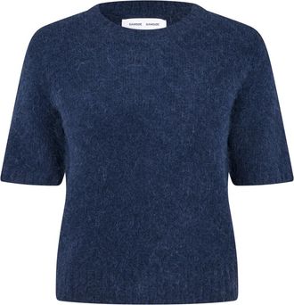 Sams&oslash;e & Sams&oslash;e Sajeanne Top - Dames - Ronde hals truien - Blauw - XS - Truien & Vesten