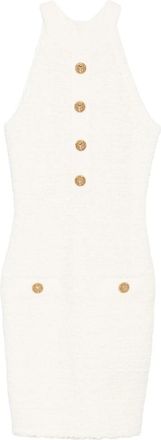 Balmain Button-detail Mini Dress