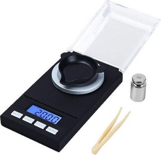 OEM Minibalanza Electr&oacute;nica Para Joyer&iacute;a, Pantalla Lcd, Peso M&aacute;ximo 100 G, Color Negro