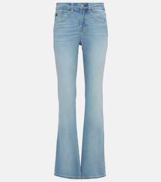 AG - Adriano Goldschmied Embroidered flared jeans