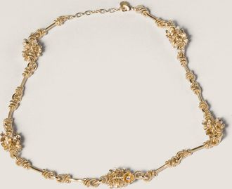 Miu Miu Metal necklace with crystals