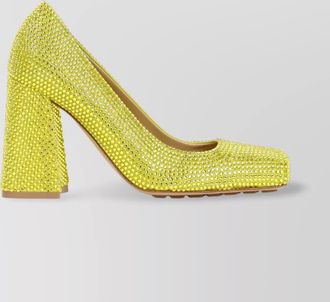 Bottega Veneta strass-embellished suede leather pumps