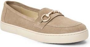 Bruno Magli Vieta Horsebit Slip On Sneaker in Taupe Suede at Nordstrom Rack, Size 6.5