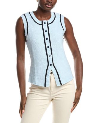 French Connection Contrast Piping Vest