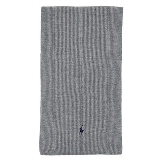 Polo Ralph Lauren Winter Scarves, male, Gray, Size: ONE SIZE Signature Pony Wool Scarf