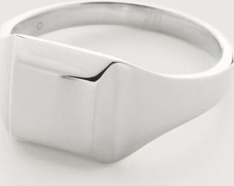 Monica Vinader Sterling Silver Signature Signet Ring