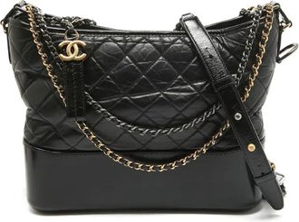 Chanel Borsa passepartout Gabrielle trapuntata - Nero