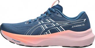 Asics Womens Gt-2000 14 Running Shoes In Twilight Blue/white