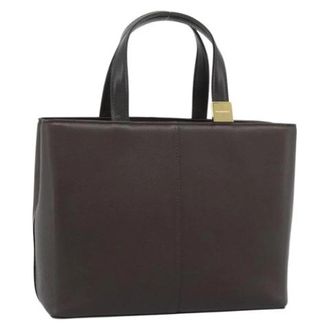 Burberry Pre-owned Vintage Hand Bag - Dames - Vintage Handtas - Bruin - ONE Size - Leer - Vintage