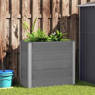 vidaXL Arriate De Wpc Gris 100x50x91 Cm Vidaxl