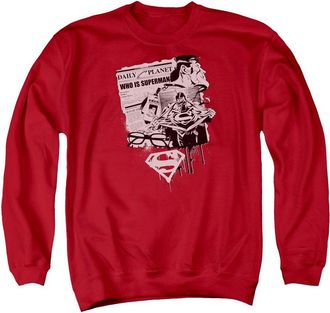 Gildan Superman Identity Adult Crewneck Sweatshirt