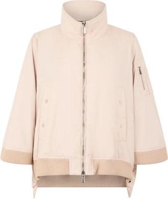 Moorer Lichtgewicht Jack met Rits aan de Voorkant - Dames - Zomerjassen - Roze - L - Polyester - Jassen
