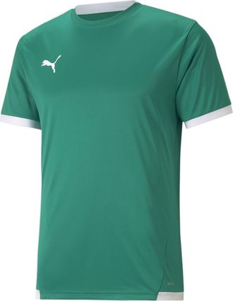 Puma Fussballtrikot PUMA TEAMLIGA JERSEY, Herren, Gr. XXL, gr&uuml;n (pepper gr&uuml;n, puma wei&szlig;), Interlock, Obermaterial: 100% Polyester, unifarben, regular fit n