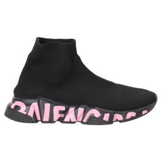 Balenciaga Balenciaga Speed Graffiti Sneakers in Zwarte Polyester