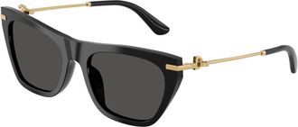 Dolce & Gabbana Zonnebrillen - Dames - Zonnebrillen - Zwart - 55 MM - Accessoires