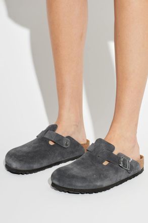 Birkenstock Boston BS Mules, Womens, Grey