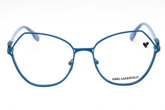 Karl Lagerfeld KL343 Metal Oval Eyeglasses - Blue