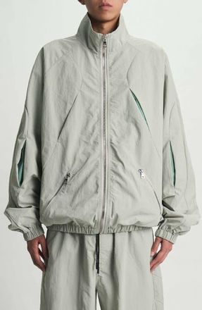 Rta Eero Water Resistant Nylon Parachute Jacket in Smoke at Nordstrom, Size Xxx-Large